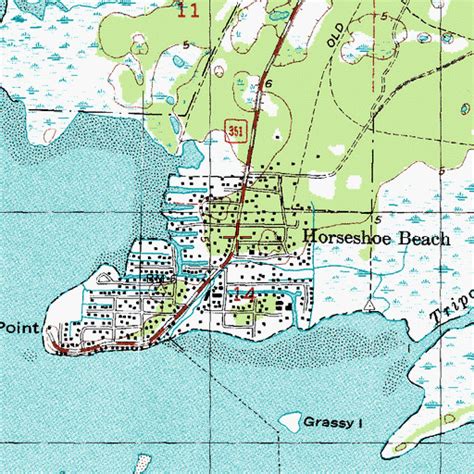 horseshoe beach florida map